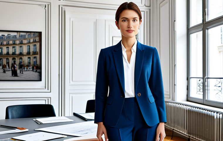 공인중개사 시험 준비 동기 부여 팁 - Parisian Architect**
A professional female architect, wearing a stylish yet modest blazer and trous...