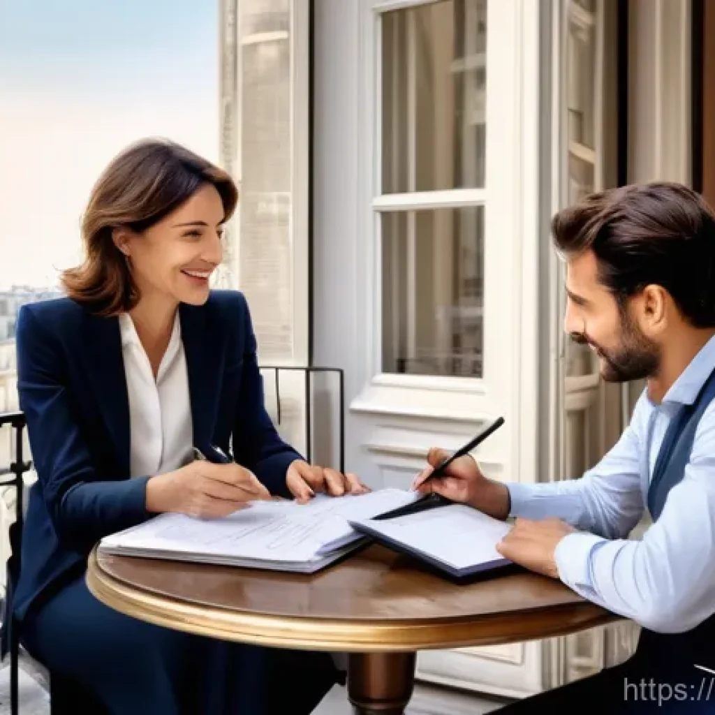 공인중개사와 부동산 시장에서의 역할 분석 - **Prompt 1: The Trustworthy Parisian Real Estate Advisor**
"A professional, smiling female Frenc...