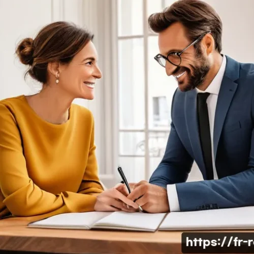 Home 25 공인중개사 부동산 고객 만족도 조사 방법 - **Prompt 1: Understanding Client Expectations**
"A bright, modern real estate agency office in a...