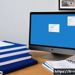 공인중개사 필수 서류 준비 요령 - A professional real estate agent’s office in France, featuring a neat and modern workspace with a la...