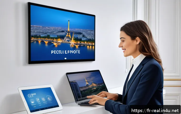 공인중개사와 부동산 관련 정책 변화의 사회적 영향 분석 - A modern French real estate agent in a stylish office setting, wearing professional attire and inter...
